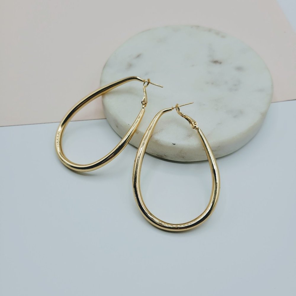 Gold Color Drop Shape Earrings
